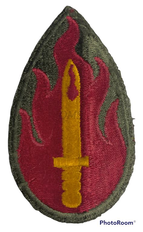 Mouwembleem 63e Infanterie Divisie Sleeve Patch 63rd Blood And Fire