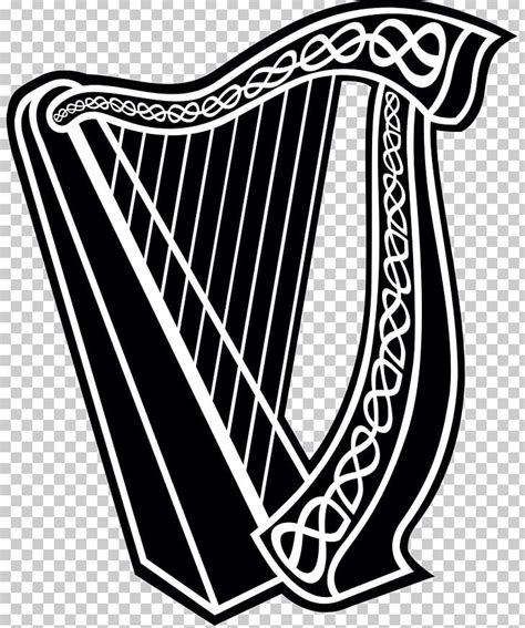 Celtic Harp The Harp Celtic Music Drawing PNG, Clipart, Black, Black And White, Celtic Harp ...