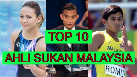 Top 10 Ahli Sukan Malaysia Yang Mengharumkan Nama Negara Youtube