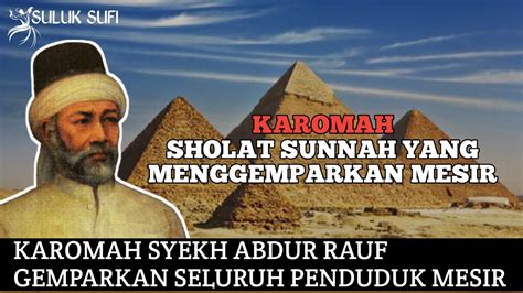 Karomah Syekh Abdur Rauf Lakukan Sholat Istisqa Meminta Hujan Bagi