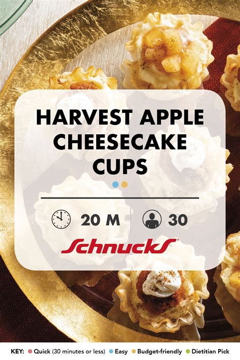 Harvest Apple Cheescake Cups Cheesecake Cups Apple Cheesecake