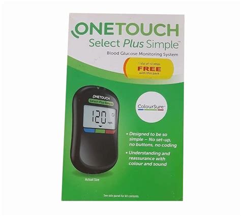 1 50 Mmol L Onetouch Select Plus Simple Glucometer For Hospital At Rs