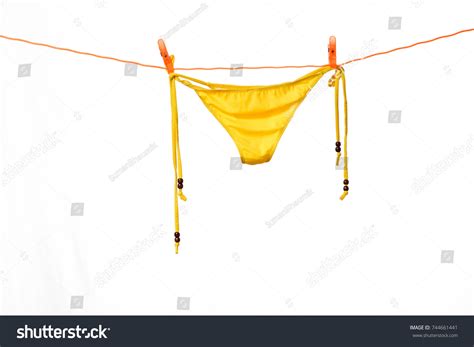 Bikini Hanging On White Background Stock Photo 744661441 Shutterstock
