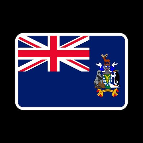 Premium Vector | South georgia and the south sandwich islands flag ...