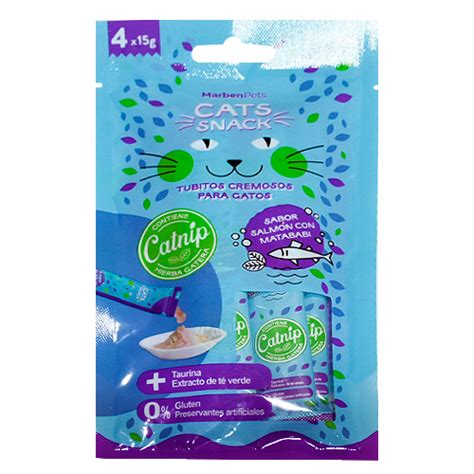 Cats Snack Tubito Cremoso Salm N Matatabi Con Catnip G Ecofarmacias