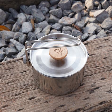 Outdoor Camping Pot Roestvrij Staal Koffie Koken P Grandado