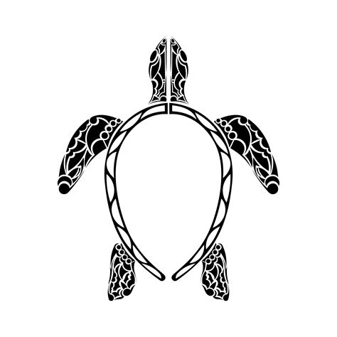 Polynesian Style Turtle Tattoo Black And White Turtle Tattoo Maori