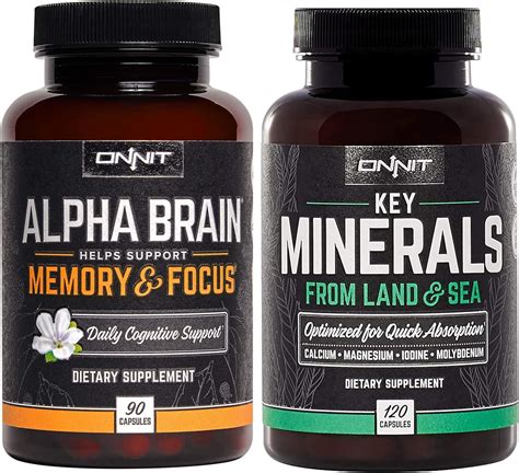 Amazon Onnit Nootropic Wellness Stack Alpha Brain Ct Key