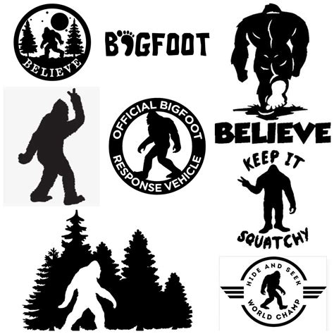 Bigfootsasquatch Themed Decals Etsy