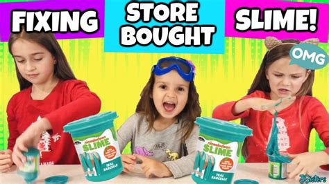 Fix This Store Bought Slime Challenge 3sisters Youtube