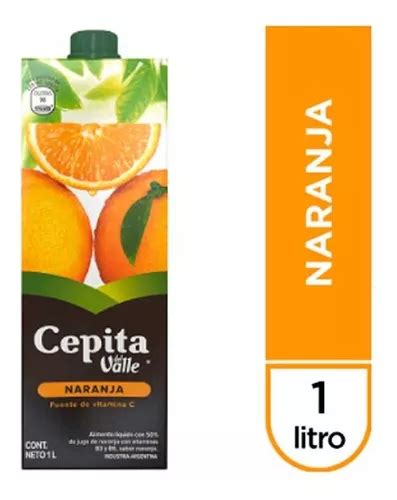 Pack X 8 Unid Jugo Naranja 1 Lt Cepita Jugos P Beber