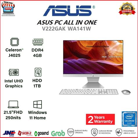 Jual Asus Pc Aio V Gak Wa W Intel J Gb Ram Tb Hdd Win