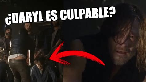 ¿daryl Fue El Culpable De La Muerte De Glenn The Walking Dead Temporada 7 Youtube