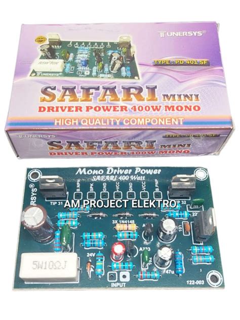 Kit Driver Power Amplifier SAFARI 400W Mono Merk Tunersys Bagus