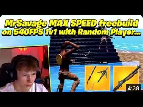 MrSavage MAX SPEED Freebuild On 540FPS 1v1 With Random Player YouTube