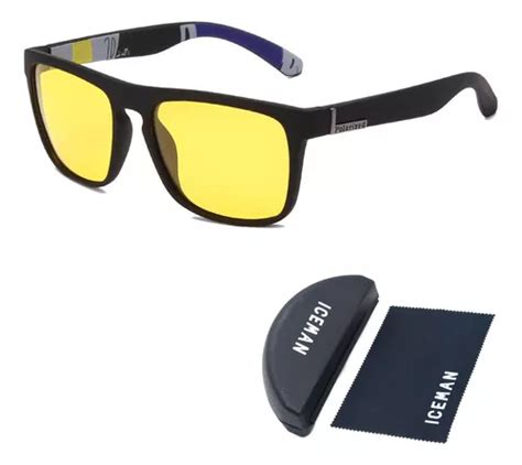 Gafas Iceman 765a con visión nocturna y lentes amarillas con funda