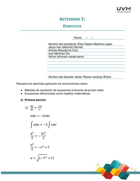 A1 Eq19 Actividad 1 Estadistica Inferencial Actividad I Ejercicios Fecha Nombre Del