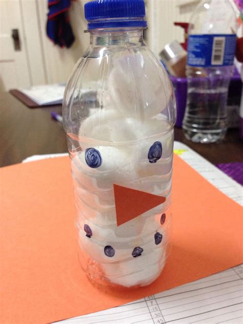 Snowman water bottle craft | Water bottle crafts, Bottle crafts, Bottle