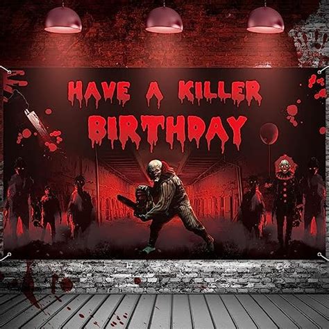 Irenare Halloween Have A Killer Birthday Party Backdrop Horror Movie