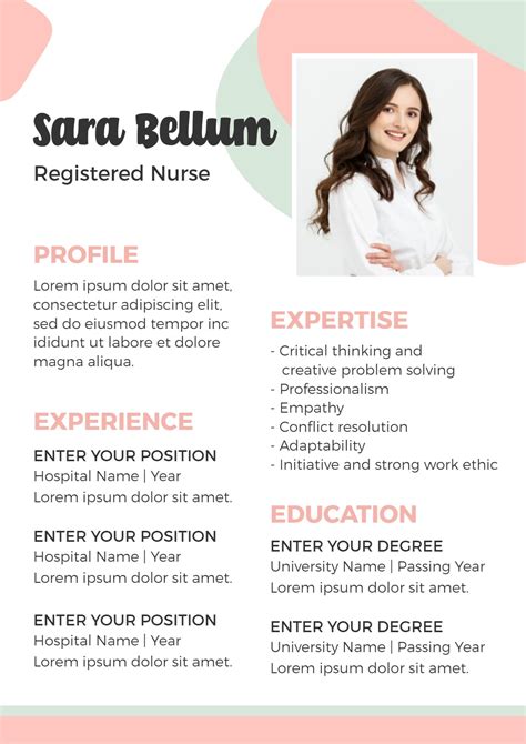 nursing resume examples