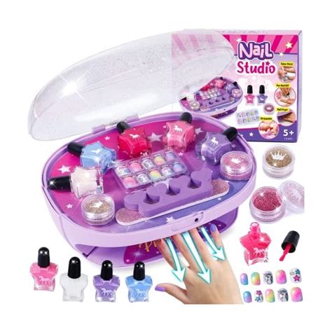 Vamei Kit Manucure Enfant Cadeau Fille Ans Avec