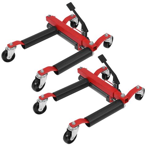 WhizMax 1500lbs Wheel Dolly Car Skates Mechanic Vehicle Positioning Tire Jack Ratcheting Foot ...