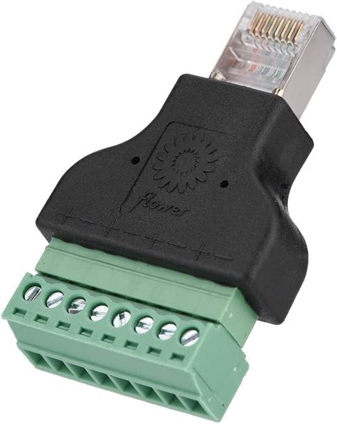 Adaptador De Terminal De Tornillo Conector Ethernet Dvr Conector Rj