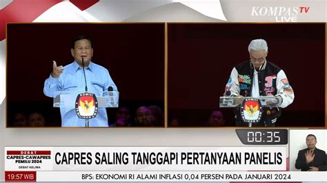 Debat Capres Kelima Kesehatan Jadi Sorotan Ganjar Pranowo Anies