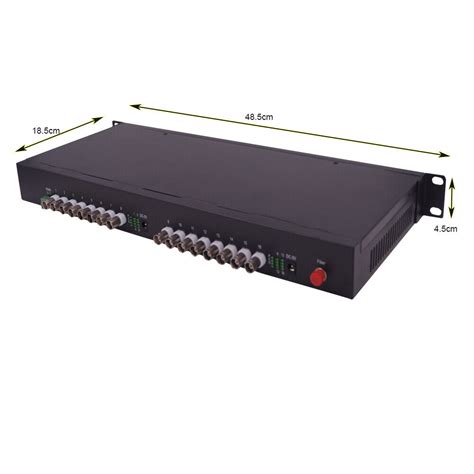 16 Channels Video To Fiber Optic Media Converters For Hikvision Dahua