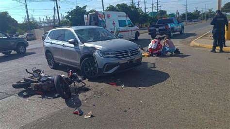 Motociclista Sufre Severas Fracturas Tras Ser Embestido Por Vagoneta En