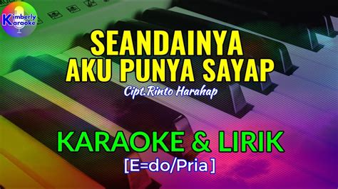 SEANDAINYA AKU PUNYA SAYAP Cipt Rinto Harahap KARAOKE LIRIK E Do Pria