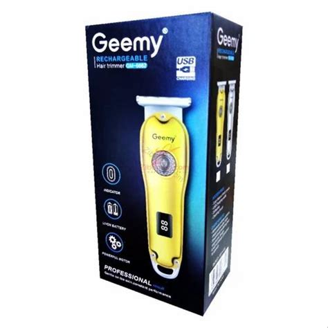 Spray Cleaner Yellow Base Geemy Gm Hair Trimmer At Box In