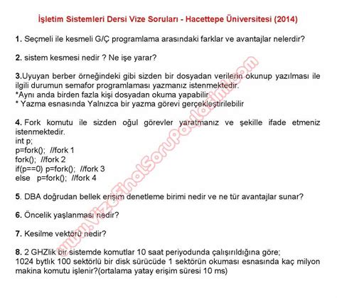 Letim Sistemleri Dersi Vize Sorular Vize Ve Final Sorular