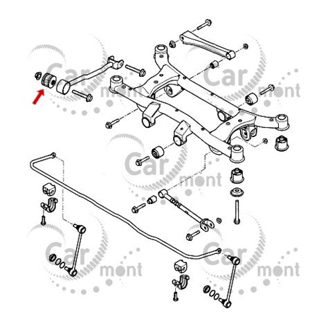 Tuleja wahacza wzdłużnego tylnego Hyundai Tucson KIA Sportage 55116