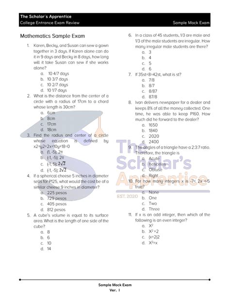 mock tests mock exam