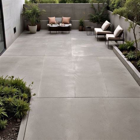 patio ideas concrete slab
