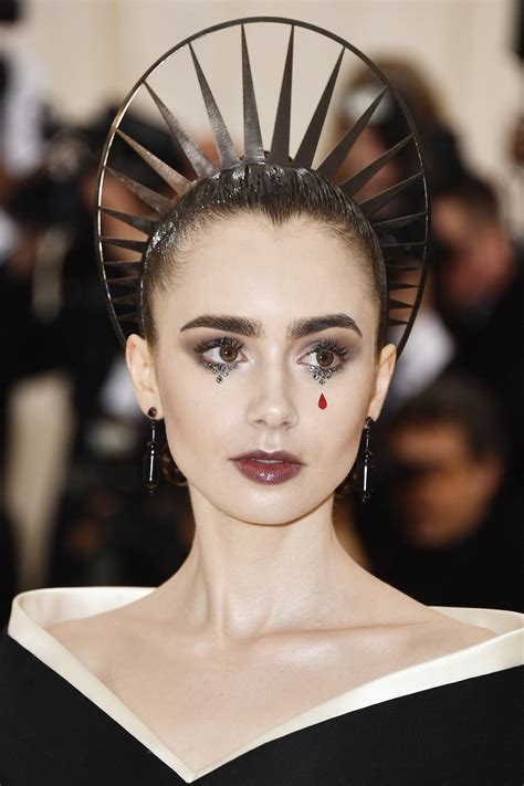 Lily Collins Met Gala Kate Bosworth Punk Makeup Hair Makeup