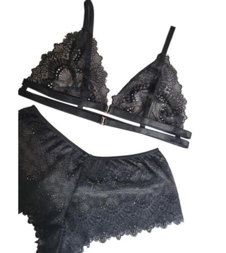 Conjunto Ropa Interior Lenceria Bralette Cachetero