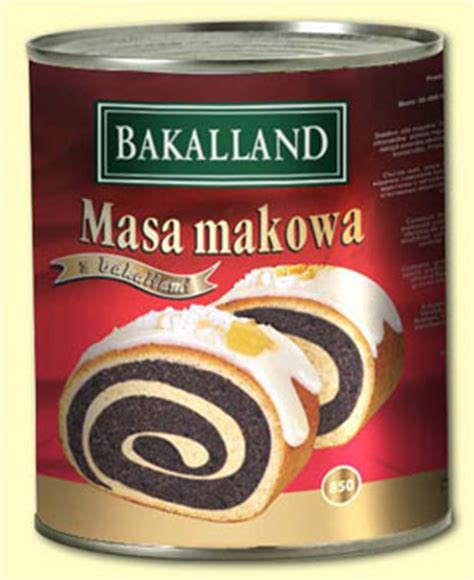 Bakalland Masa Makowa Z Bakaliami Aromaty I Dodatki Do Ciast I