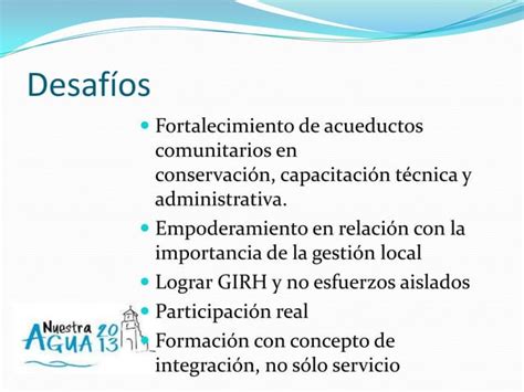 Manejo Comunitario Del Agua Y Girh Resumen Cr Heidy Murillo Ppt