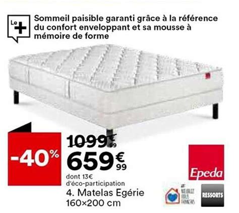 Promo Matelas Eg Rie X Cm Epeda Chez But Icatalogue Fr