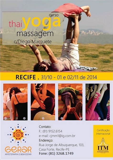 Curso De Thai Yoga Massagem A Partir De 3110 No Recife Flores No Ar