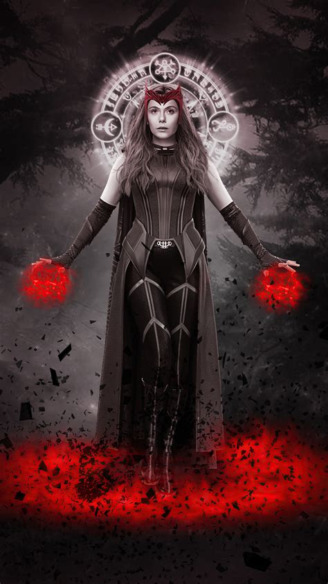 Wanda Vision Scarlet Witch Tv Shows Hd 4k Poster Hd Wallpaper Rare Gallery