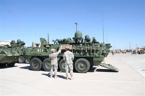 1st Armored Division Stryker brigade trains on Army's mobile network ...