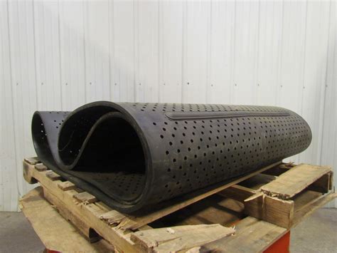 Ply Perforated Cleated Rubber Tumble Blast Shot Blaster Conveyor Belt