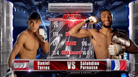 Ksw Free Fight Daniel Torres Vs Salahdine Parnasse Youtube