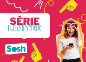 Série limitée Sosh Forfait 130 Go en promo sans engagement