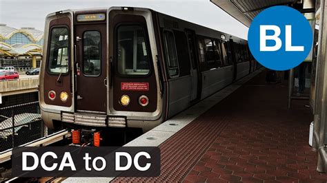 Riding Wmata Metrorail Blue Line Reagan Washington National Airport