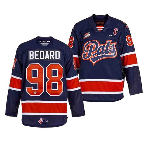 Connor Bedard Regina Pats Nhl Draft Blue Whl Jersey Ncaa