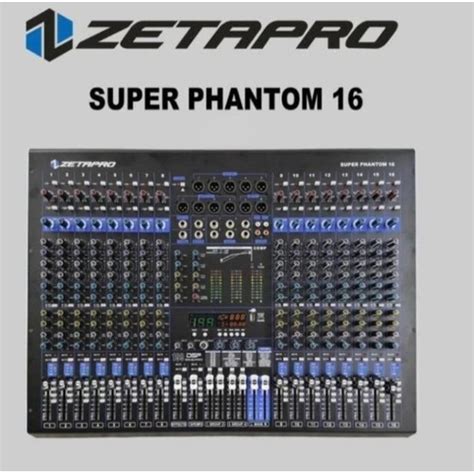 Jual Mixer 16 Channel ZETAPRO Super Phantom 16 Terbaru Original